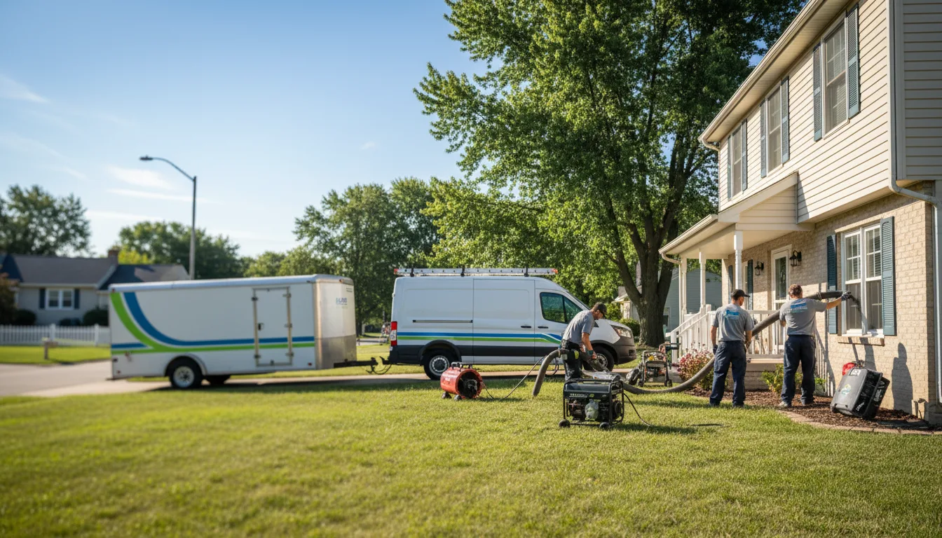 Flooded Basement Restoration And Cleanup With Repair in Greenfield, MO near me